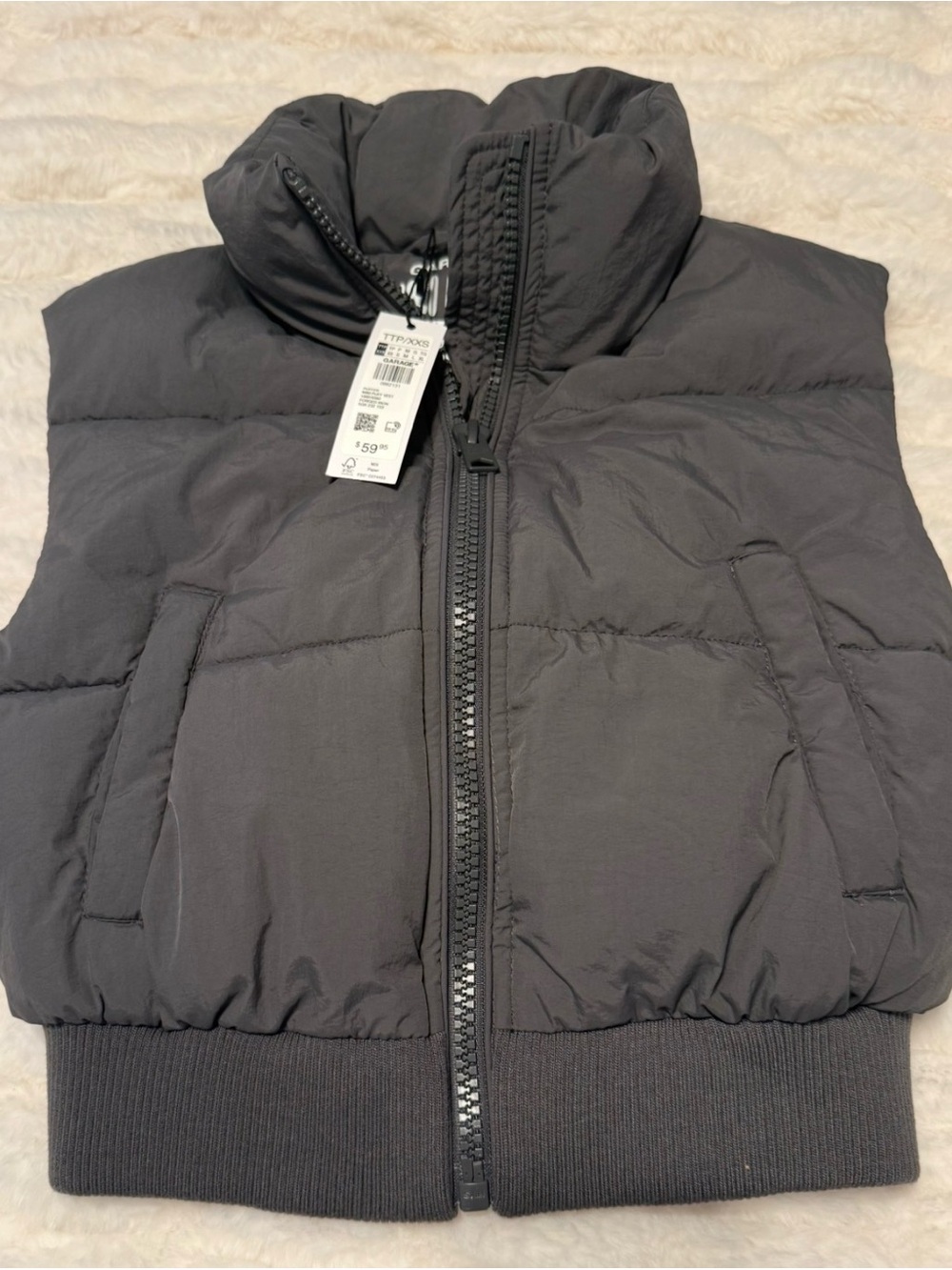 NWT Garage Mini Puff Vest